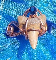 Shark Tooth Ring in Copper