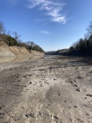 Muddy riverbed